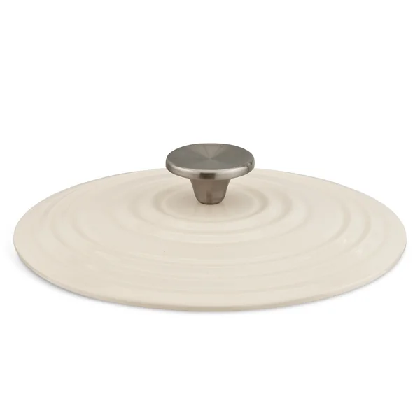 Habitat 3.3 Litre Cast Iron Casserole Dish - Cream