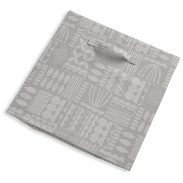 Habitat 40cm Fabric Storage Box with Lid - Scandi Print