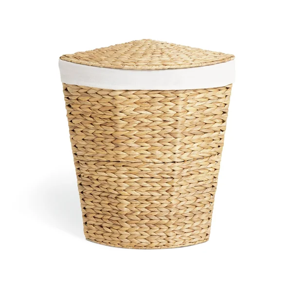 Habitat 40L Corner Water Hyacinth Laundry Basket - Natural