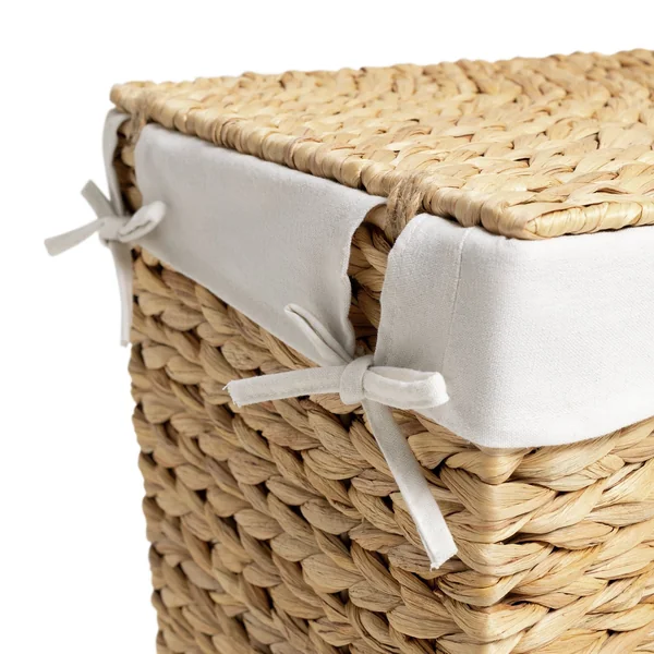 Habitat 40L Corner Water Hyacinth Laundry Basket - Natural