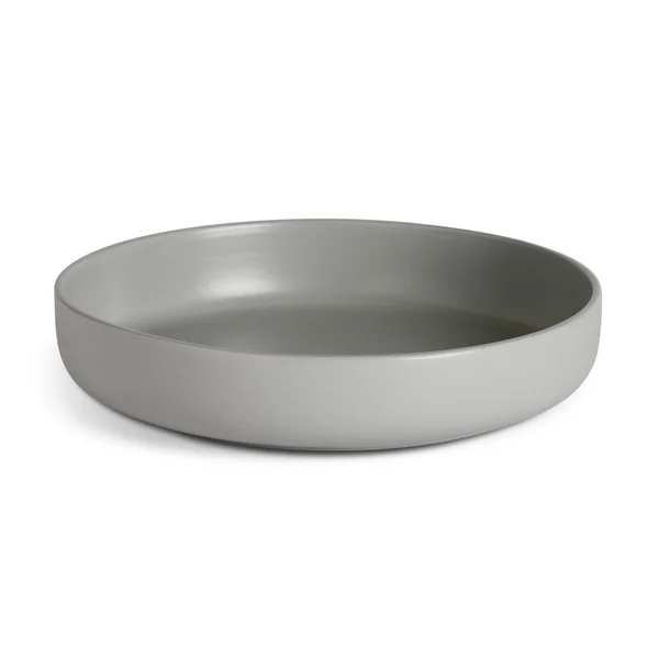 Habitat 4 Piece Stoneware Blates - Matte Grey