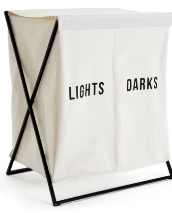 Habitat 52 Litre Double Canvas Laundry Bag - White