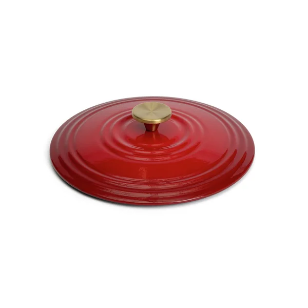 Habitat 5.3 Litre Cast Iron Casserole Dish - Red
