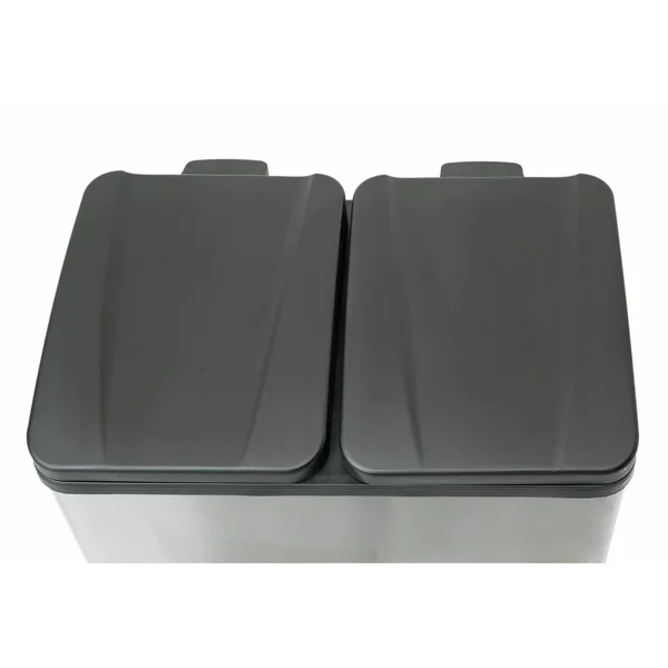 Habitat 55 Litre Twin Compartment Pedal Bin - Steel