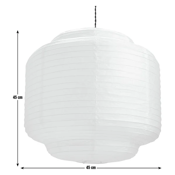 Habitat 60 Cirro White Paper Easy Fit Lampshade - 45cm