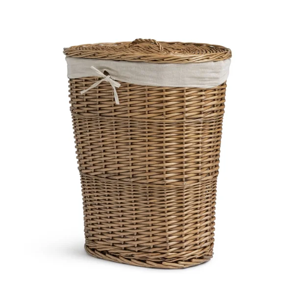 Habitat 60 Litre Oval Willow Linen Basket - Natural