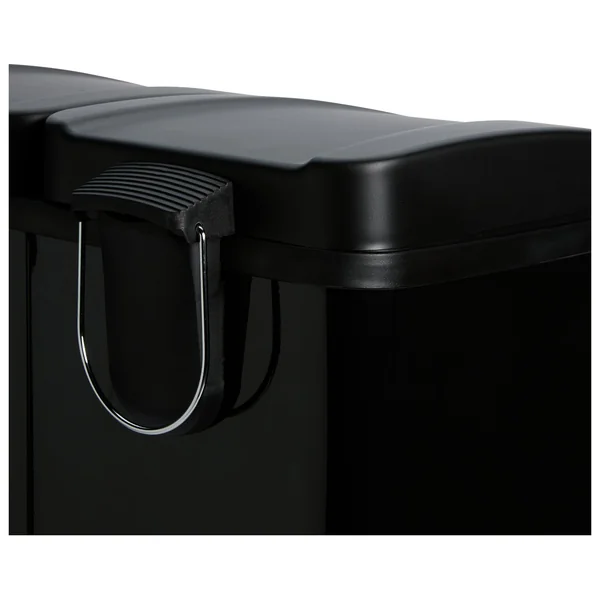 Habitat 60 Litre Twin Compartment Pedal Bin - Black
