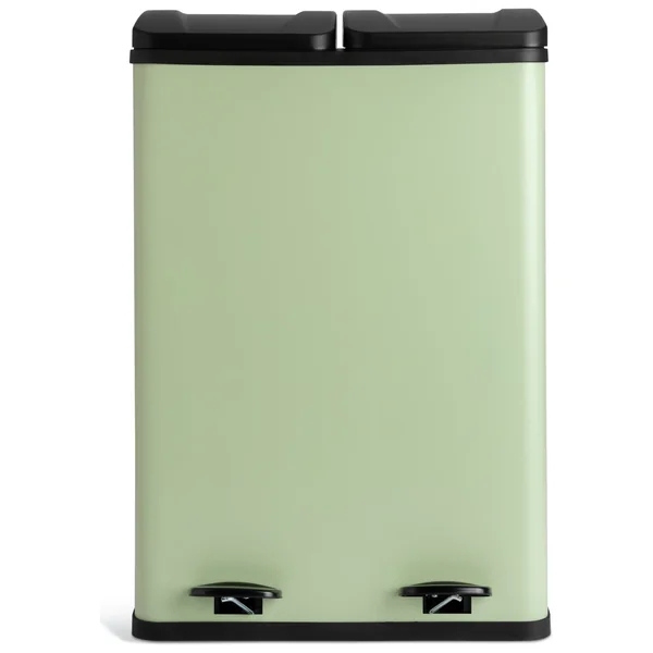 Habitat 60 Litre Twin Compartment Pedal Bin - Sage