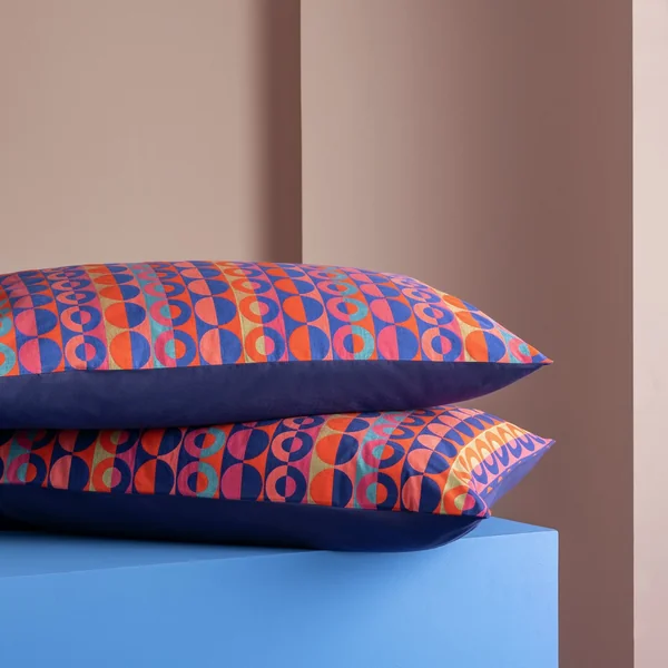 Habitat 60 Ronda Jacquard Pillowcase Pair by Margo Selby