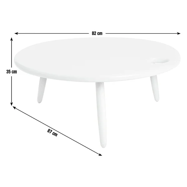 Habitat 60 Yumemi Round Coffee Table by Felix Conran - Grey