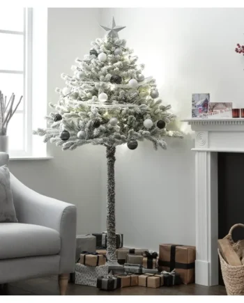 Habitat 6ft Snowy Half Design Christmas Tree