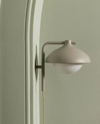 Habitat Acorn Metal Wall Light - Latte