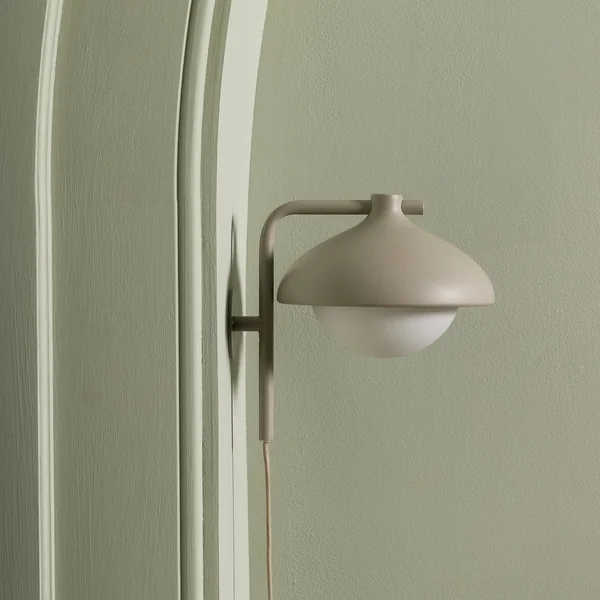 Habitat Acorn Metal Wall Light - Latte