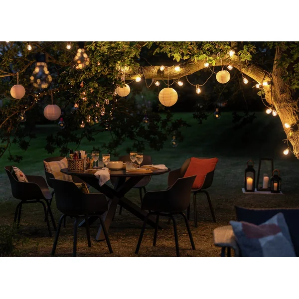 Habitat Aegaen 6 Seater Metal Patio Set - Grey