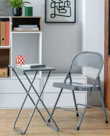 Habitat Airo Folding Side Table - Grey