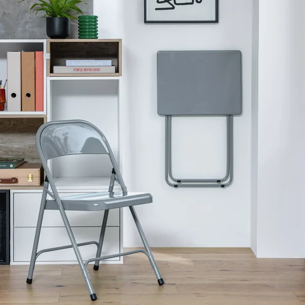 Habitat Airo Folding Side Table - Grey