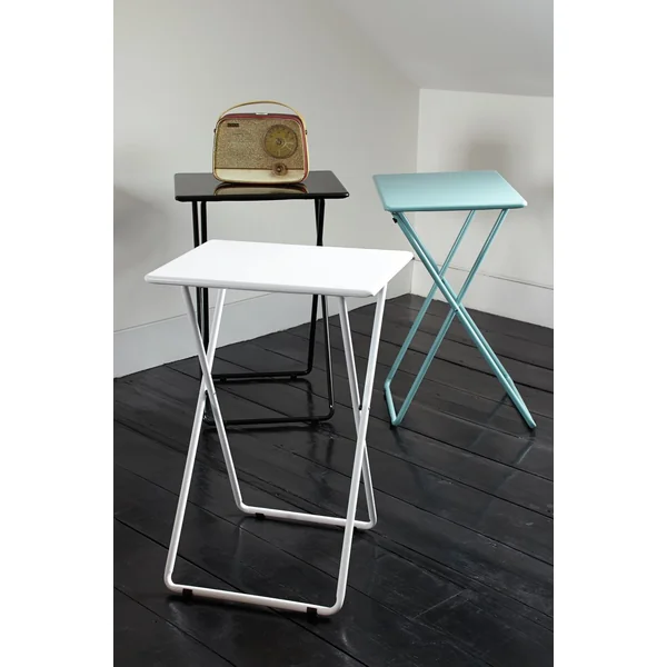 Habitat Airo Metal Folding Side Table - Black