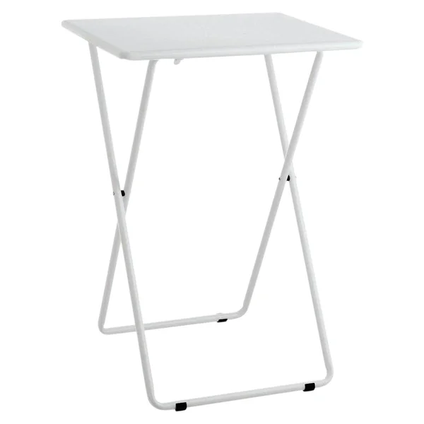 Habitat Airo Metal Folding Side Table - White
