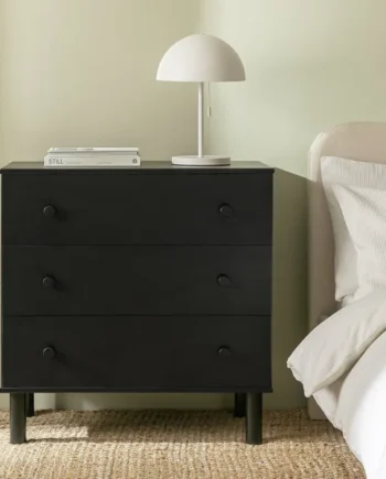 Habitat Akio 3 Drawer Chest - Black