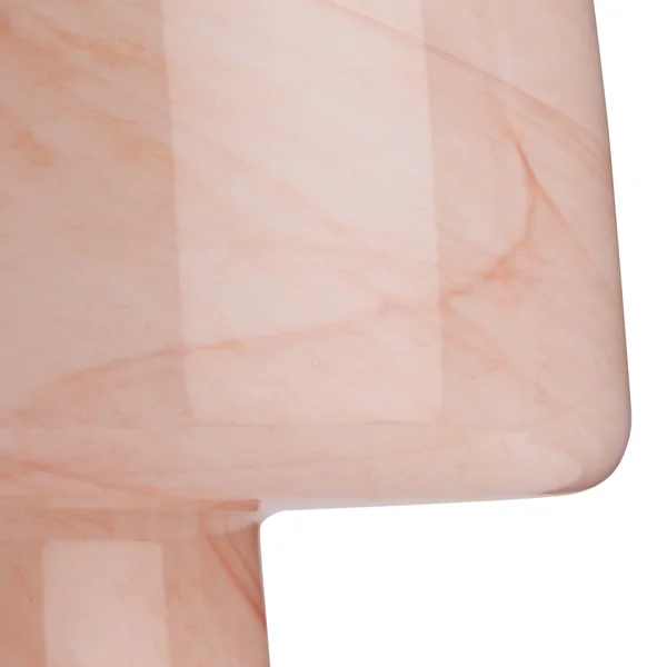 Habitat Alabaster Glass Mushroom Table Lamp - Peach
