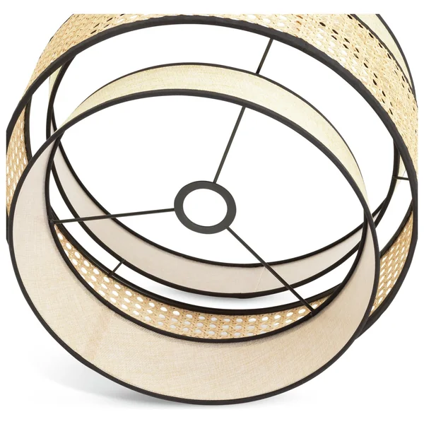 Habitat Ashi Natural Rattan 3 Tier Easy Fit Lampshade - 40cm