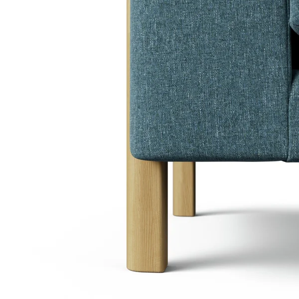 Habitat Aston Fabric Armchair - Blue - Ash Leg