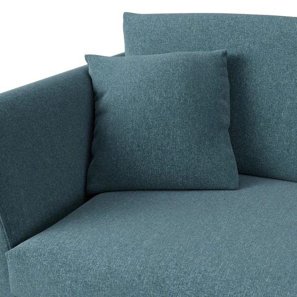 Habitat Aston Fabric Armchair - Blue - Ash Leg