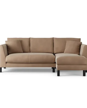 Habitat Aston Right Hand Corner Sofa - Latte - Black Leg