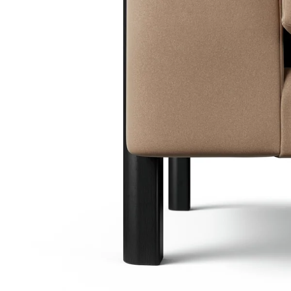 Habitat Aston Right Hand Corner Sofa - Latte - Black Leg
