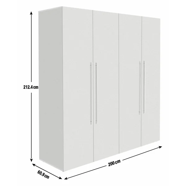 Habitat Atlas 4 Door Wardrobe - Oak