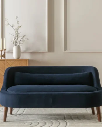 Habitat Beckett Fabric 2 Seater Sofa - Navy