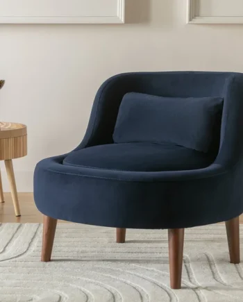 Habitat Beckett Fabric Accent Chair - Navy