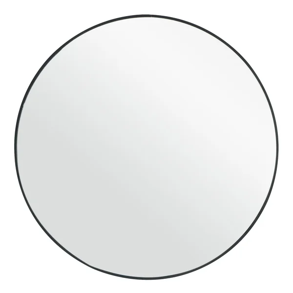Habitat Black Round Wall Mirror - 80x80cm