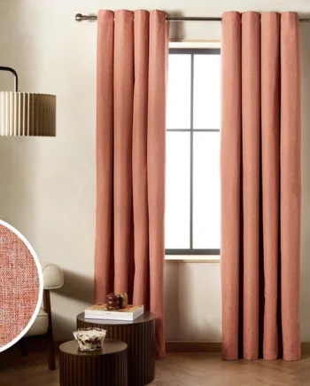 Habitat Blackout Eyelet Curtains - Orange - 117x137cm
