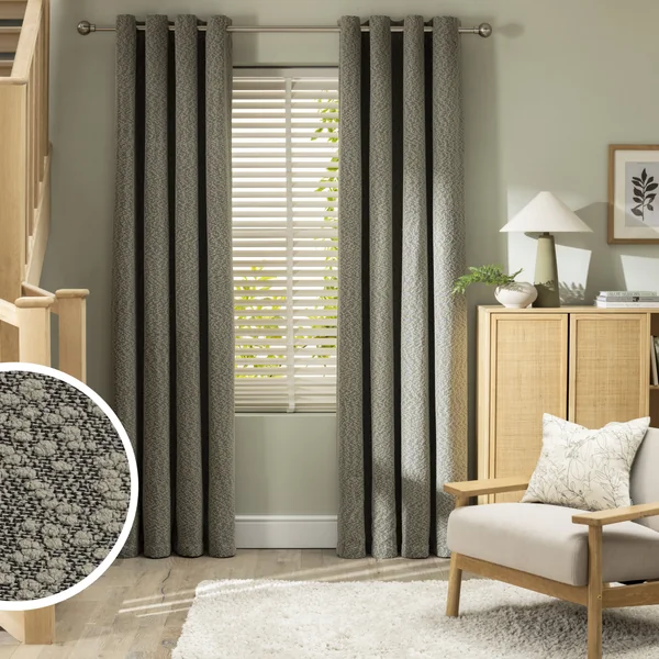 Habitat Blackout Lined Eyelet Curtains - Green - 117x137cm