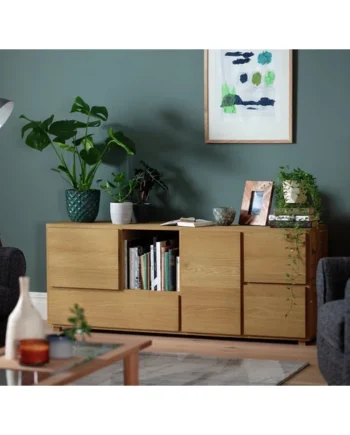Habitat Block 1 Drawer Oak Sideboard - Natural