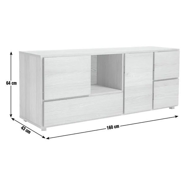 Habitat Block 1 Drawer Oak Sideboard - Natural