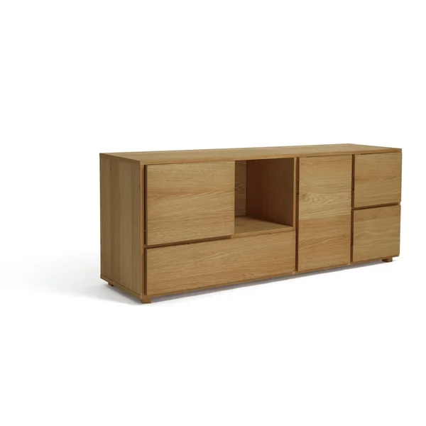Habitat Block 1 Drawer Oak Sideboard - Natural