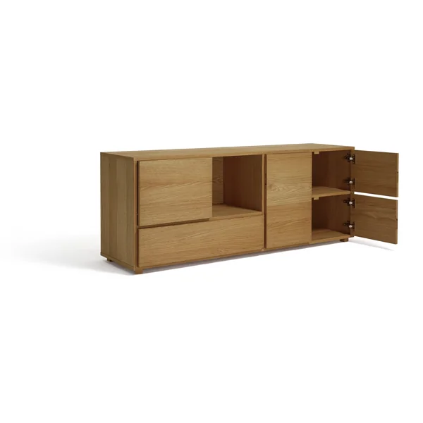 Habitat Block 1 Drawer Oak Sideboard - Natural