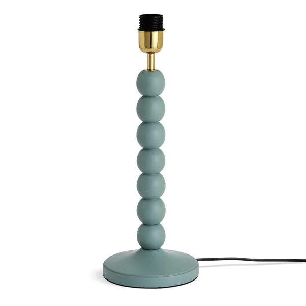 Habitat Bobbin Mango Wood Table Lamp Base Only - Blue