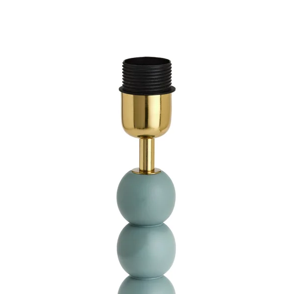 Habitat Bobbin Mango Wood Table Lamp Base Only - Blue