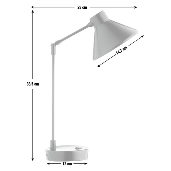 Habitat Bobby Metal Desk Lamp - Black