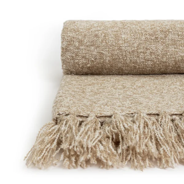 Habitat Boucle Throw - Natural -125x150cm