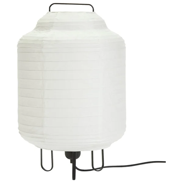 Habitat Boulle Japonais 37cm Steel Paper Table Lamp - White