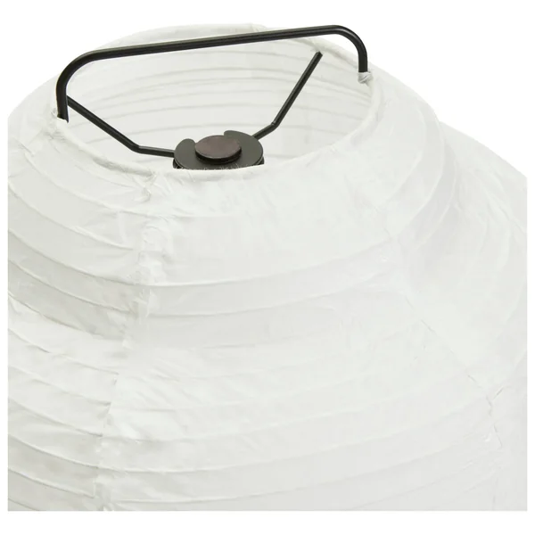 Habitat Boulle Japonais 37cm Steel Paper Table Lamp - White