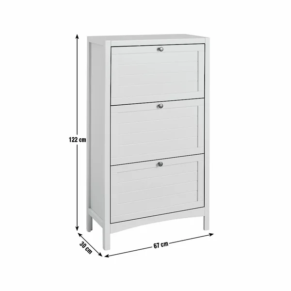 Habitat Bournemouth Shoe Storage Cabinet - Grey