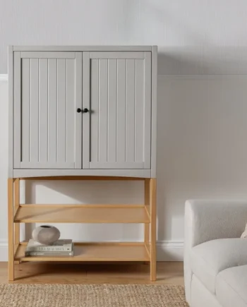 Habitat Bournemouth Storage Cabinet Bookcase - Grey