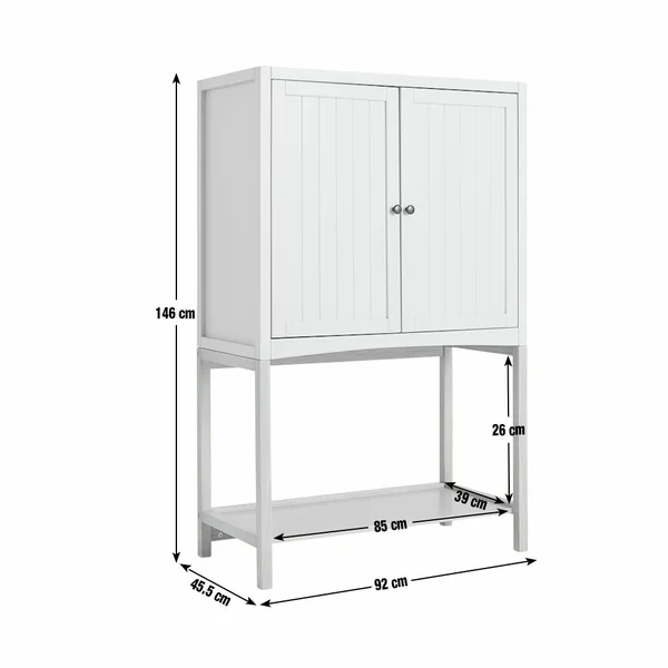 Habitat Bournemouth Storage Cabinet Bookcase - Grey