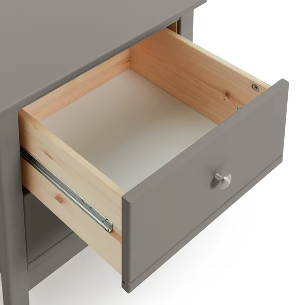 Habitat Brooklyn 2 Drawer Bedside Table - Grey