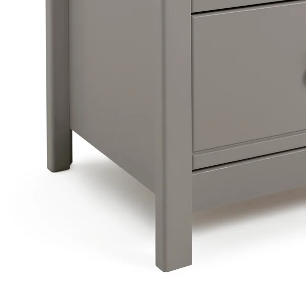 Habitat Brooklyn 2 Drawer Bedside Table - Grey